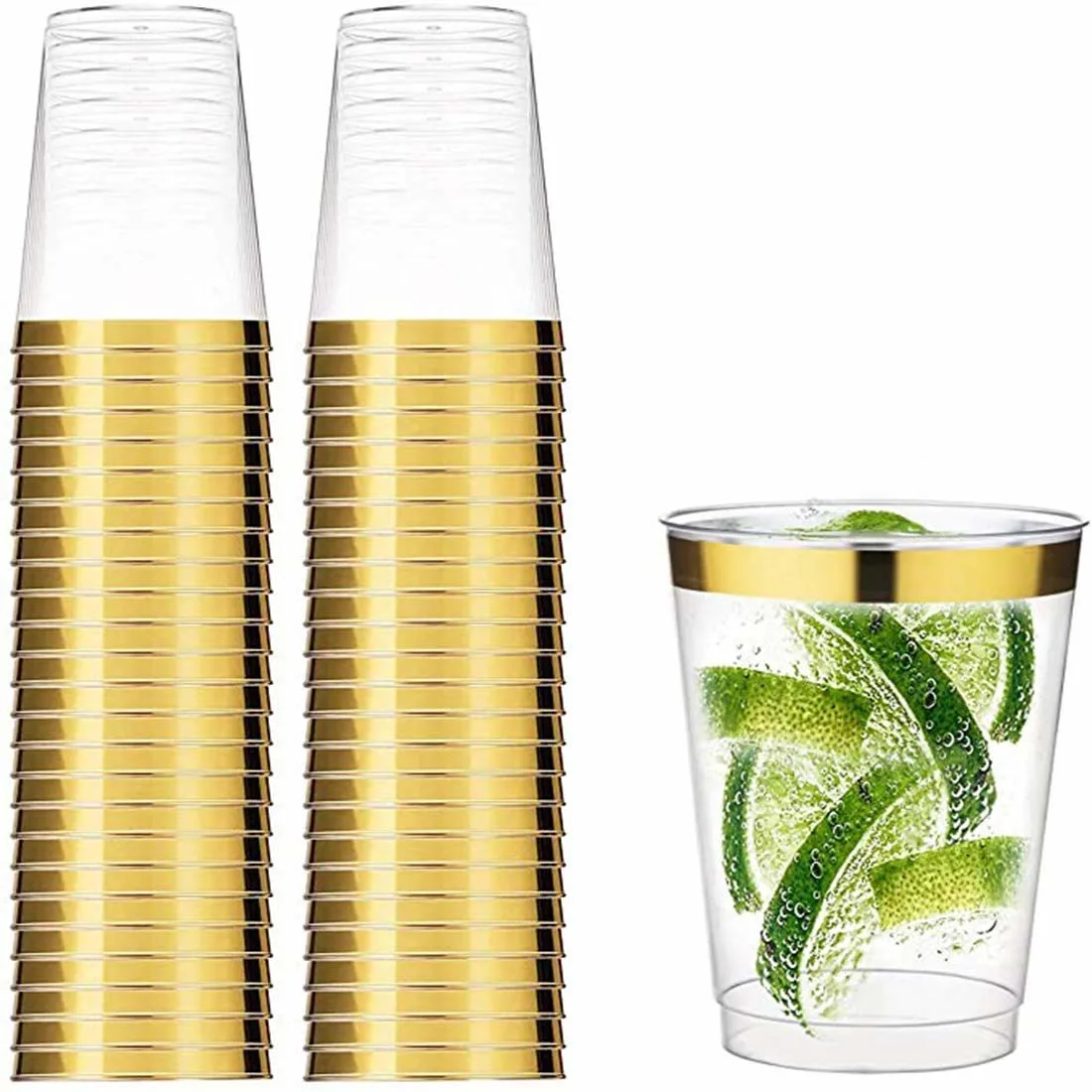 clear cups gold 1
