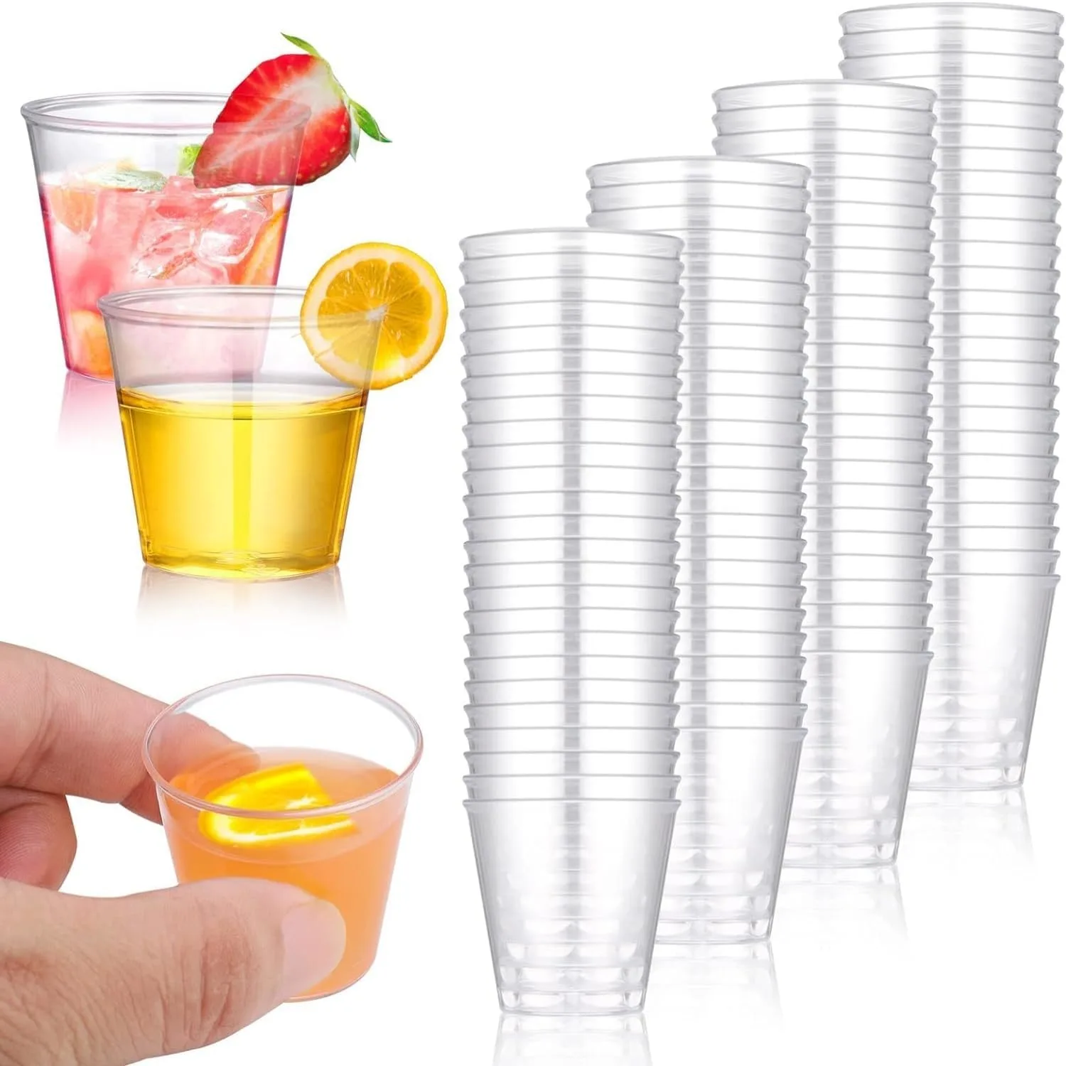 clear plastic shot glasses 1