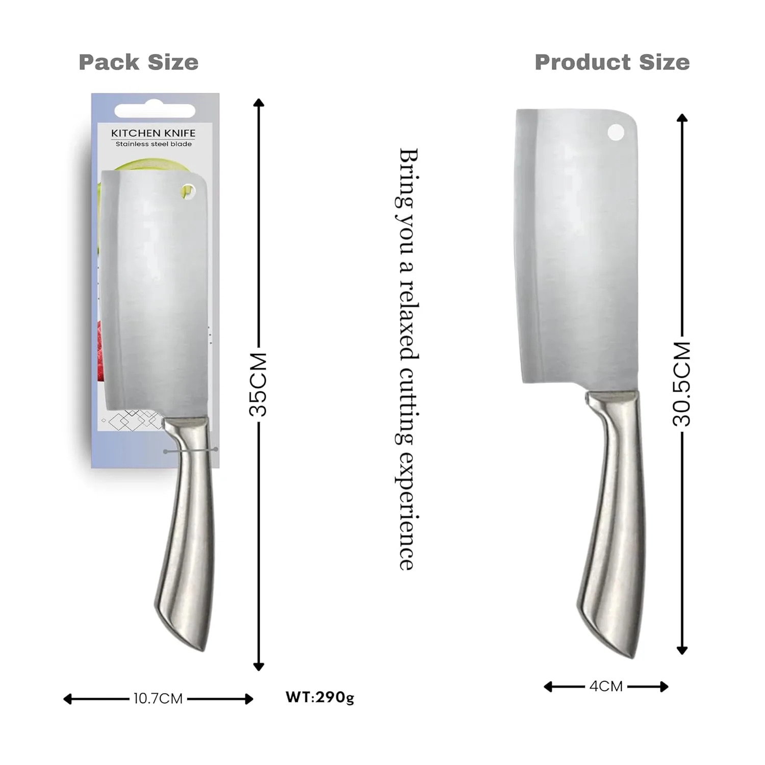 cleaver knife stainless steel 2