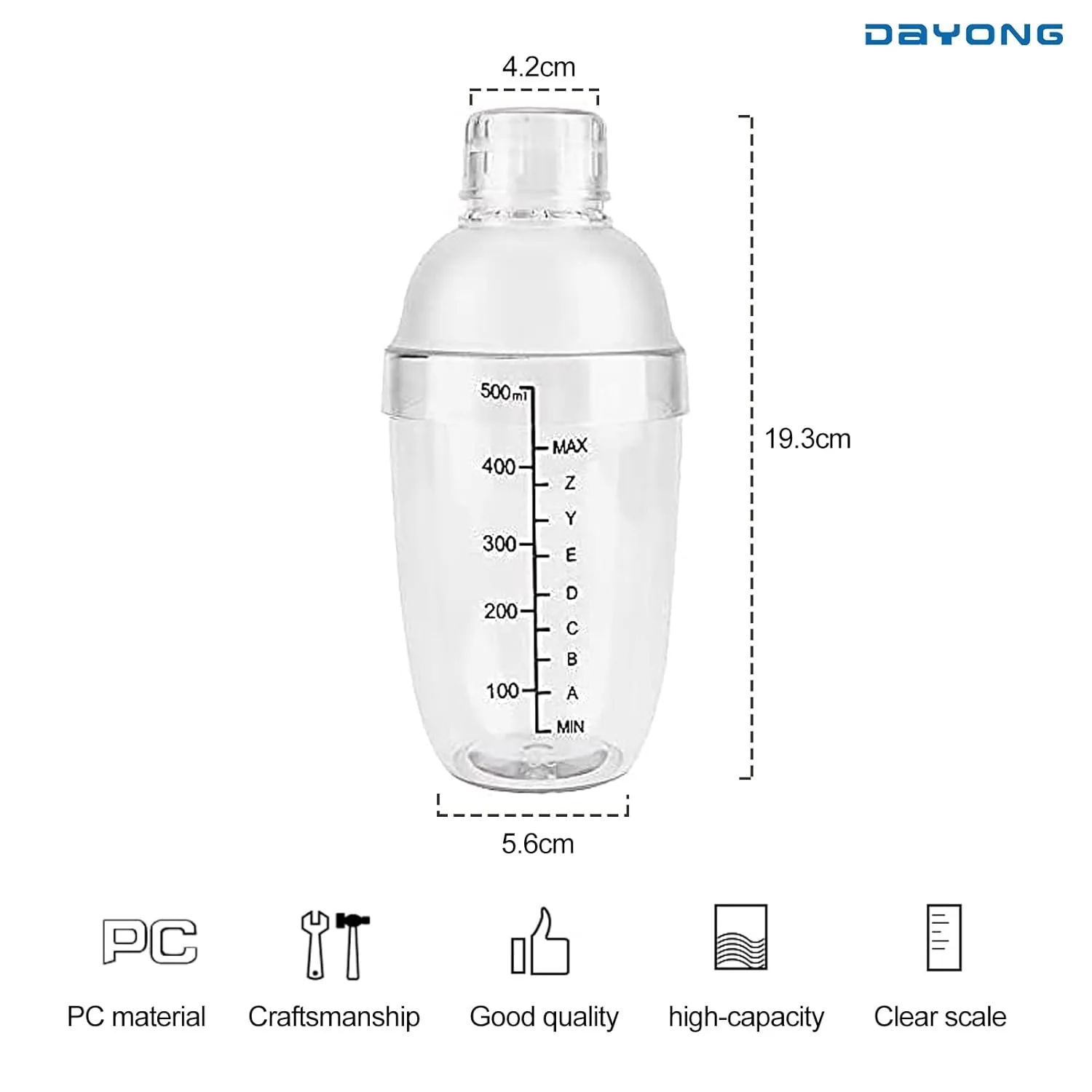 cocktail shaker plastic 2