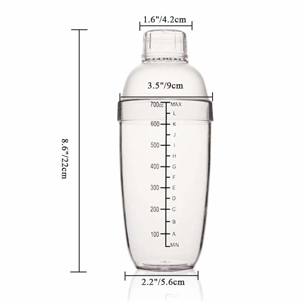 cocktail shaker plastic mixer 2
