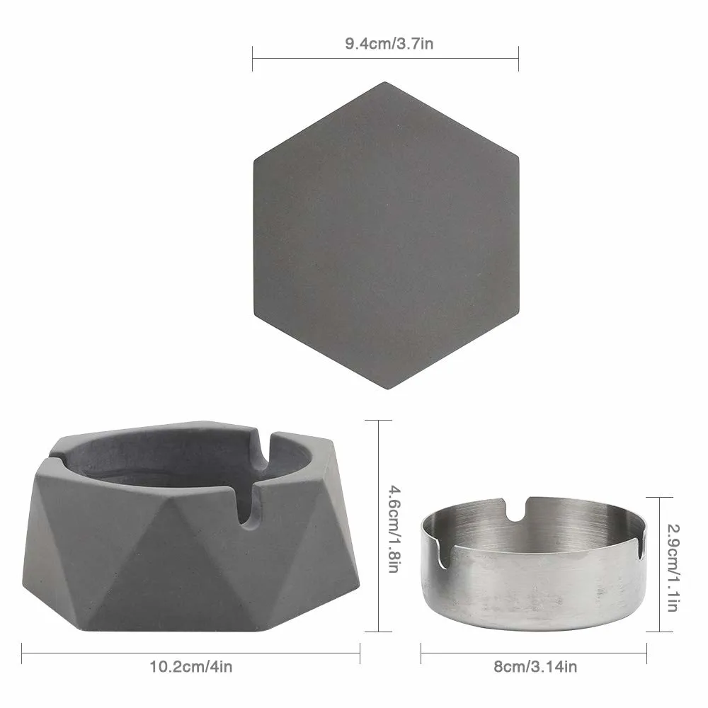 concrete ashtray lid 2