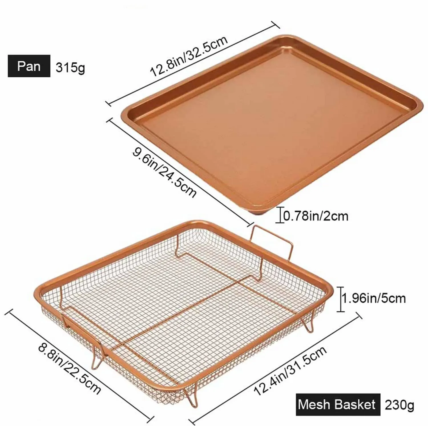 copper crisper tray oven 2