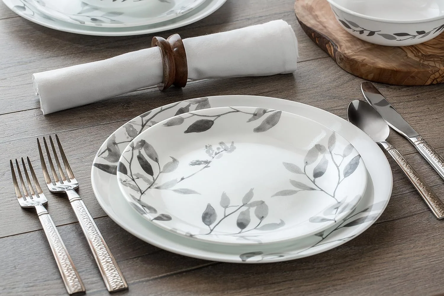 corelle misty leaves set 2