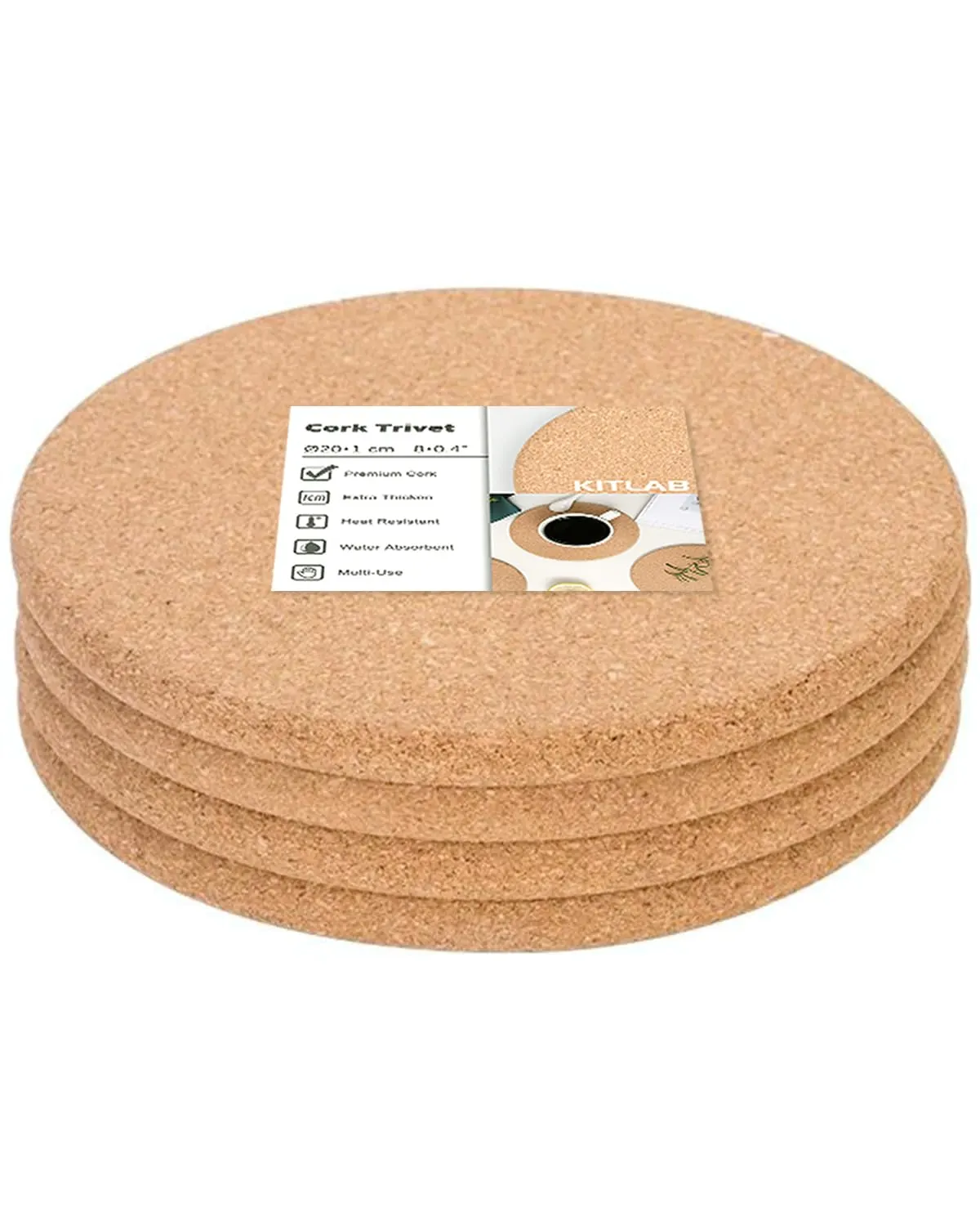 cork trivet set pack 1