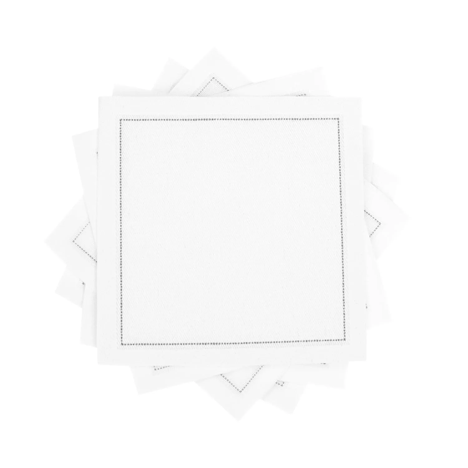 cotton cocktail napkins white 1