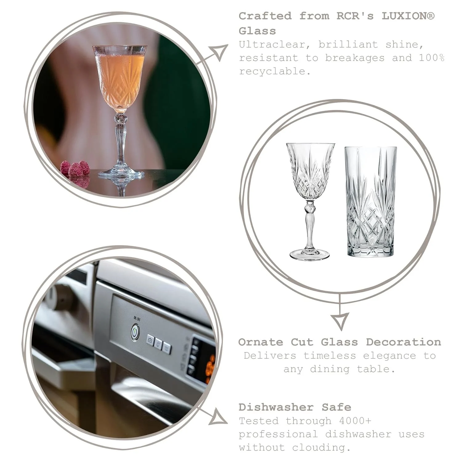 crystal whisky glasses set 2