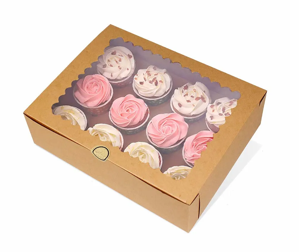 cupcake boxes kraft carrier 1
