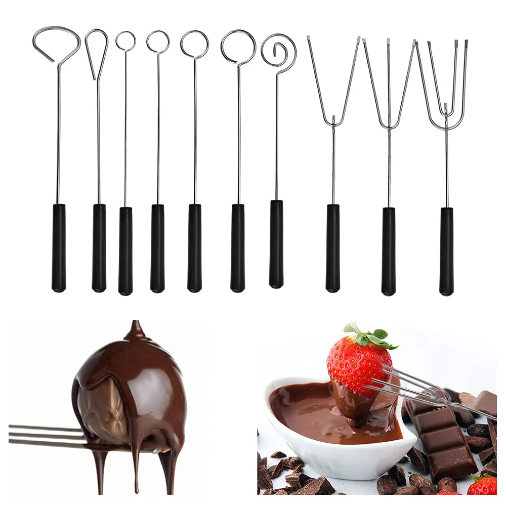 dipping fork chocolate fondue 1