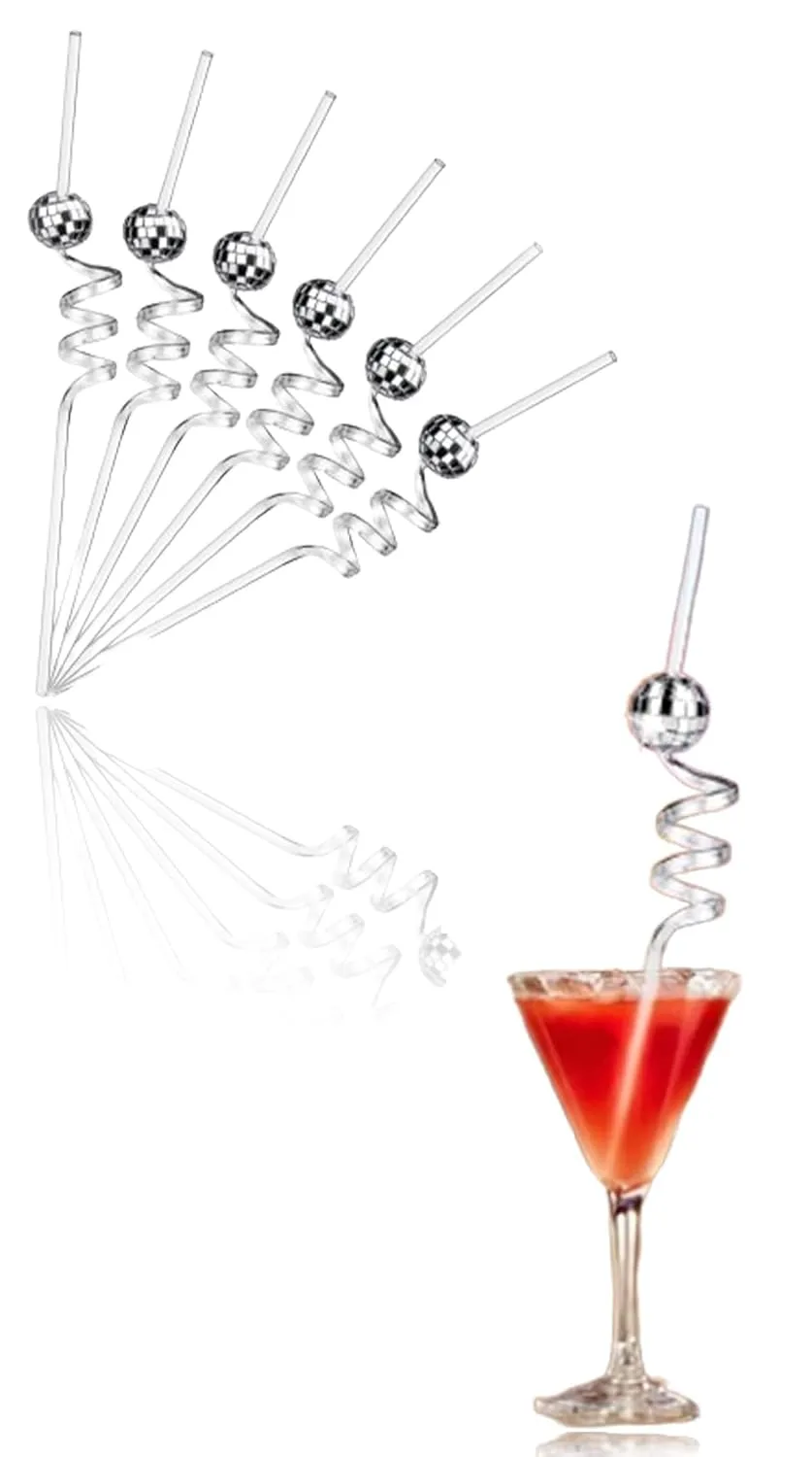 disco ball straws 1