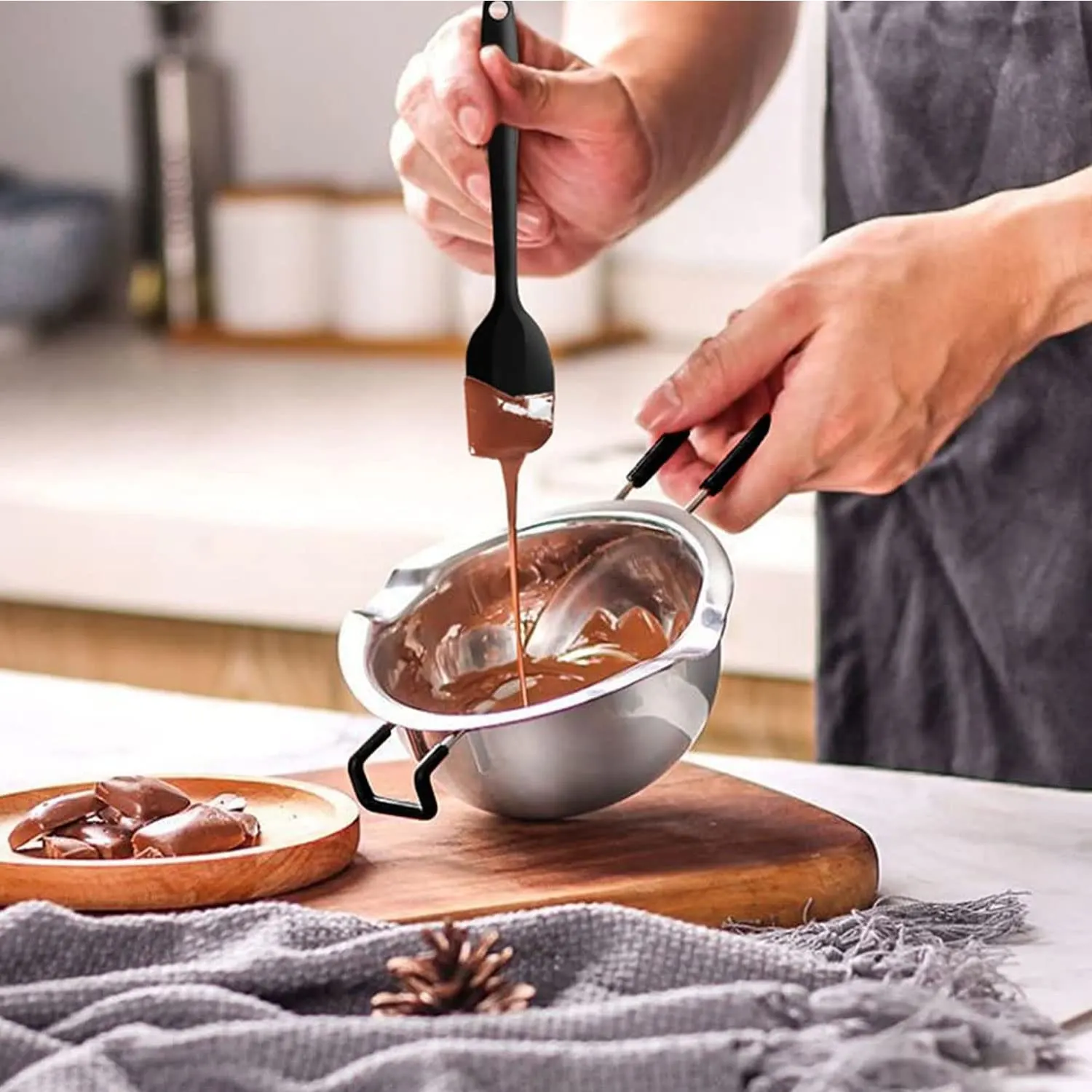double boiler pot set 2