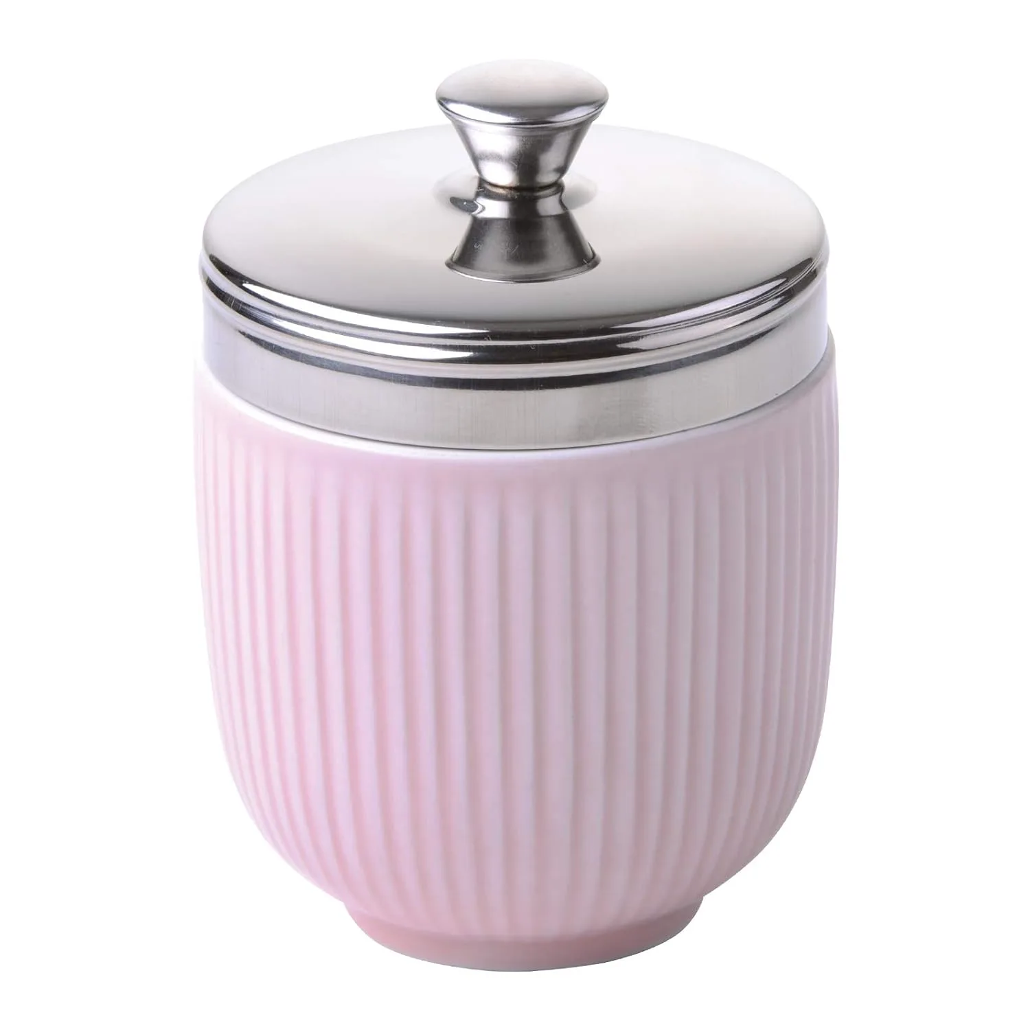 egg coddler porcelain pink 2