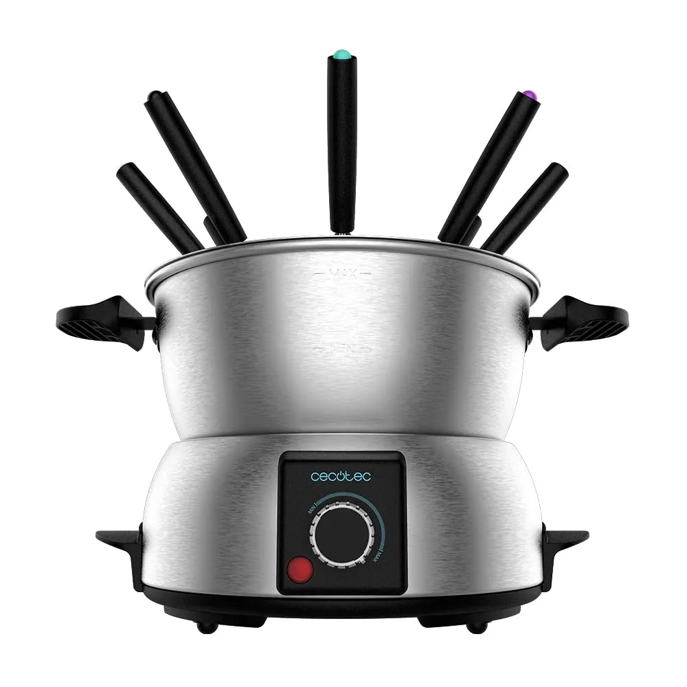 electric fondue pot stainless 1