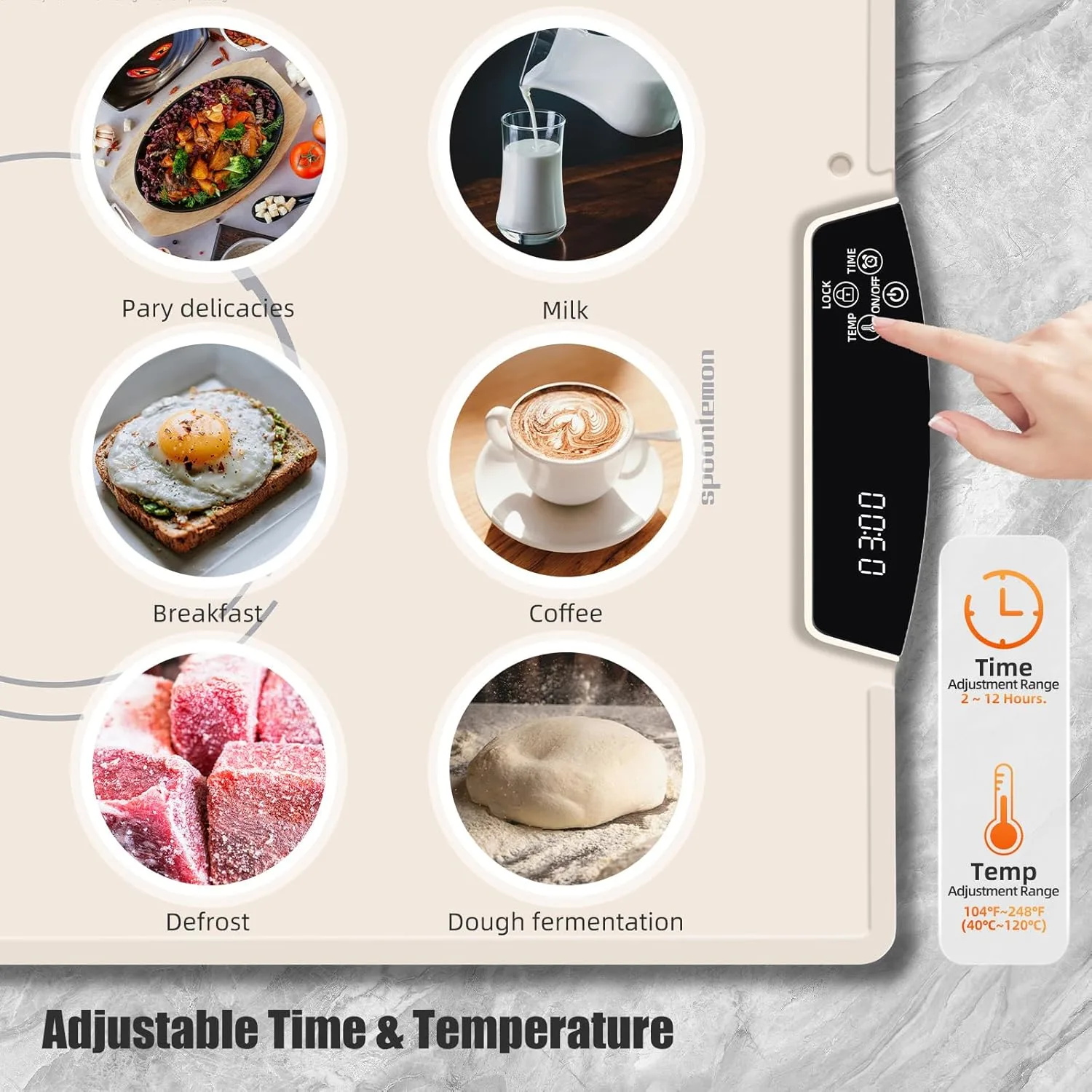 electric food warming mat 2