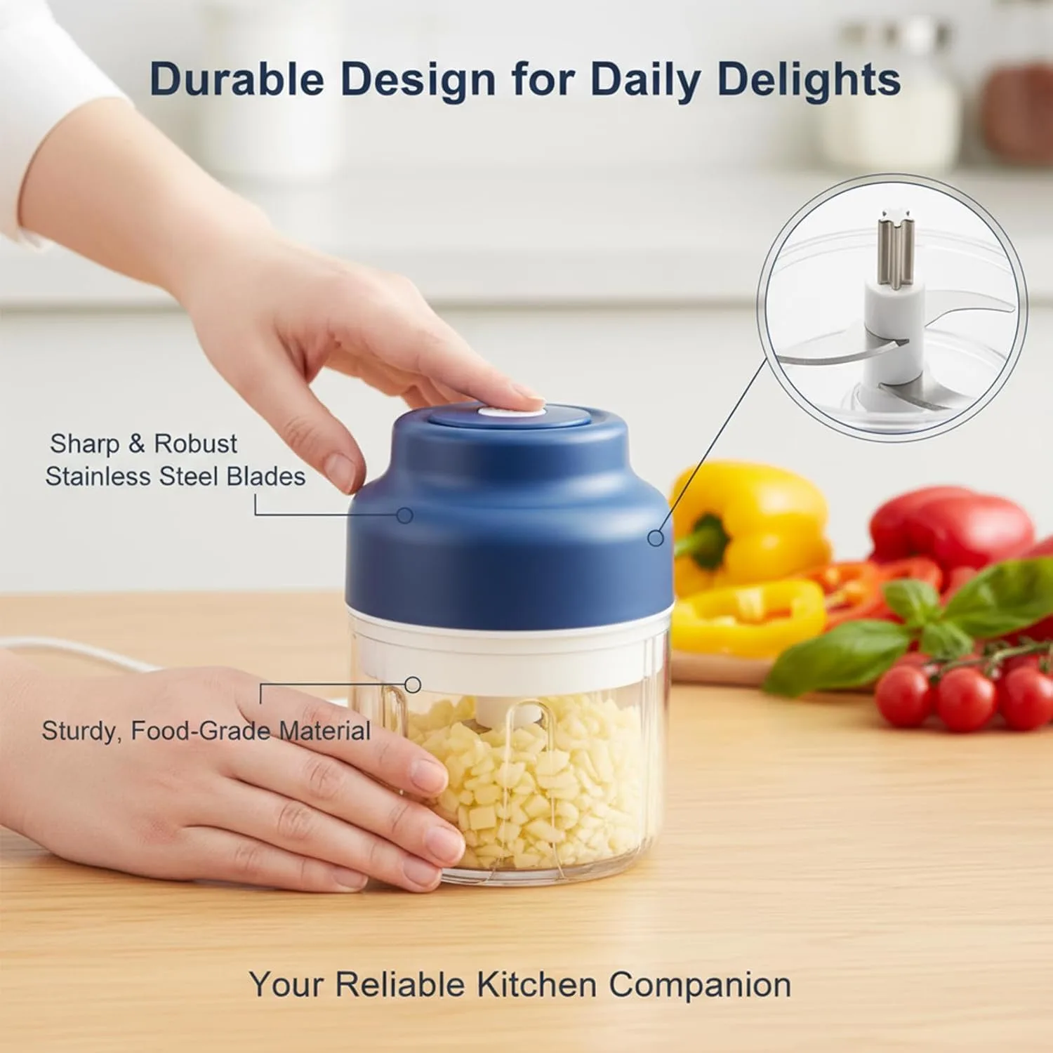 electric garlic chopper mini 2