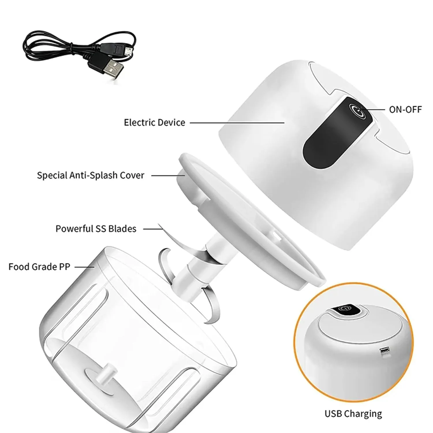 electric mini garlic chopper 2