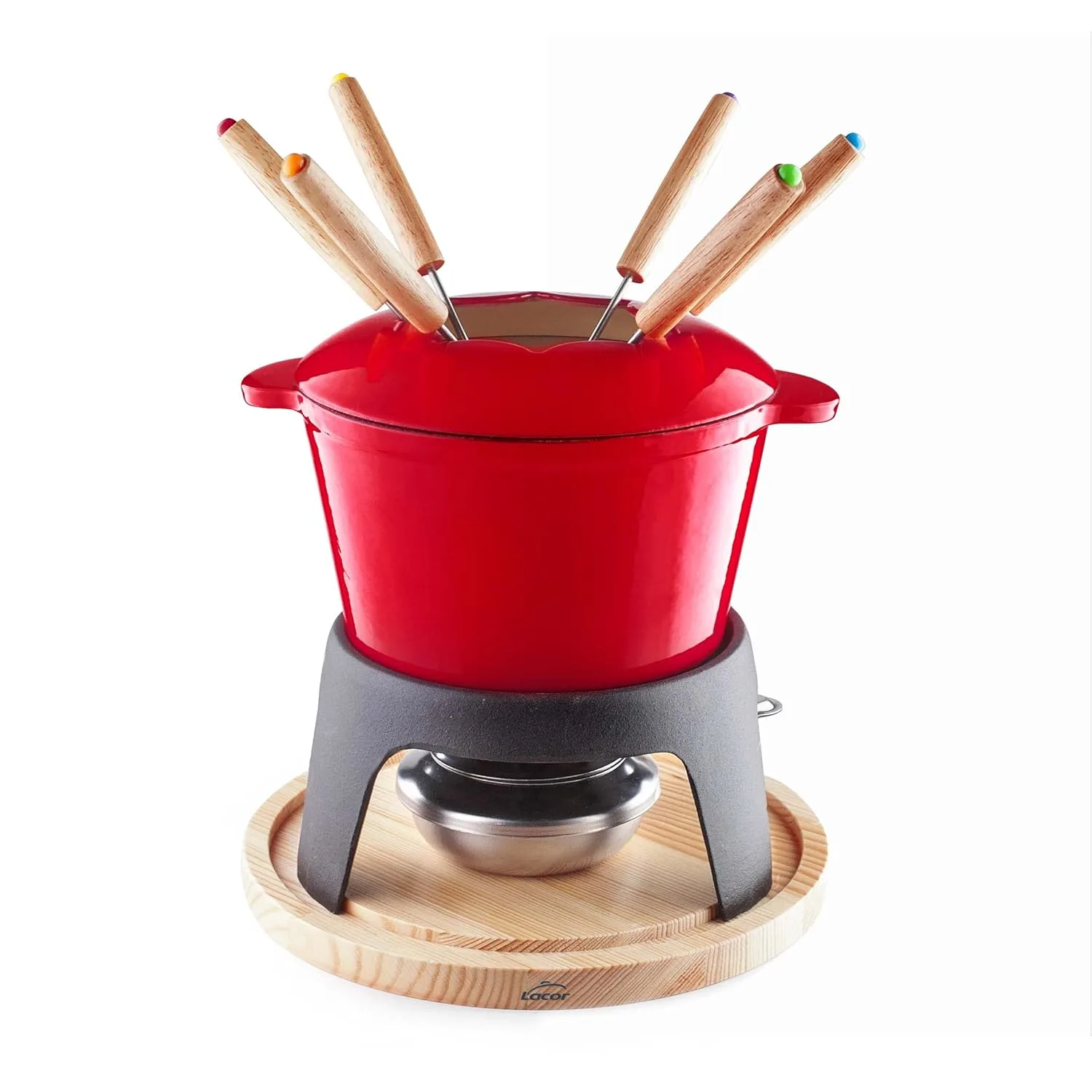 enamelled cast iron fondue 1