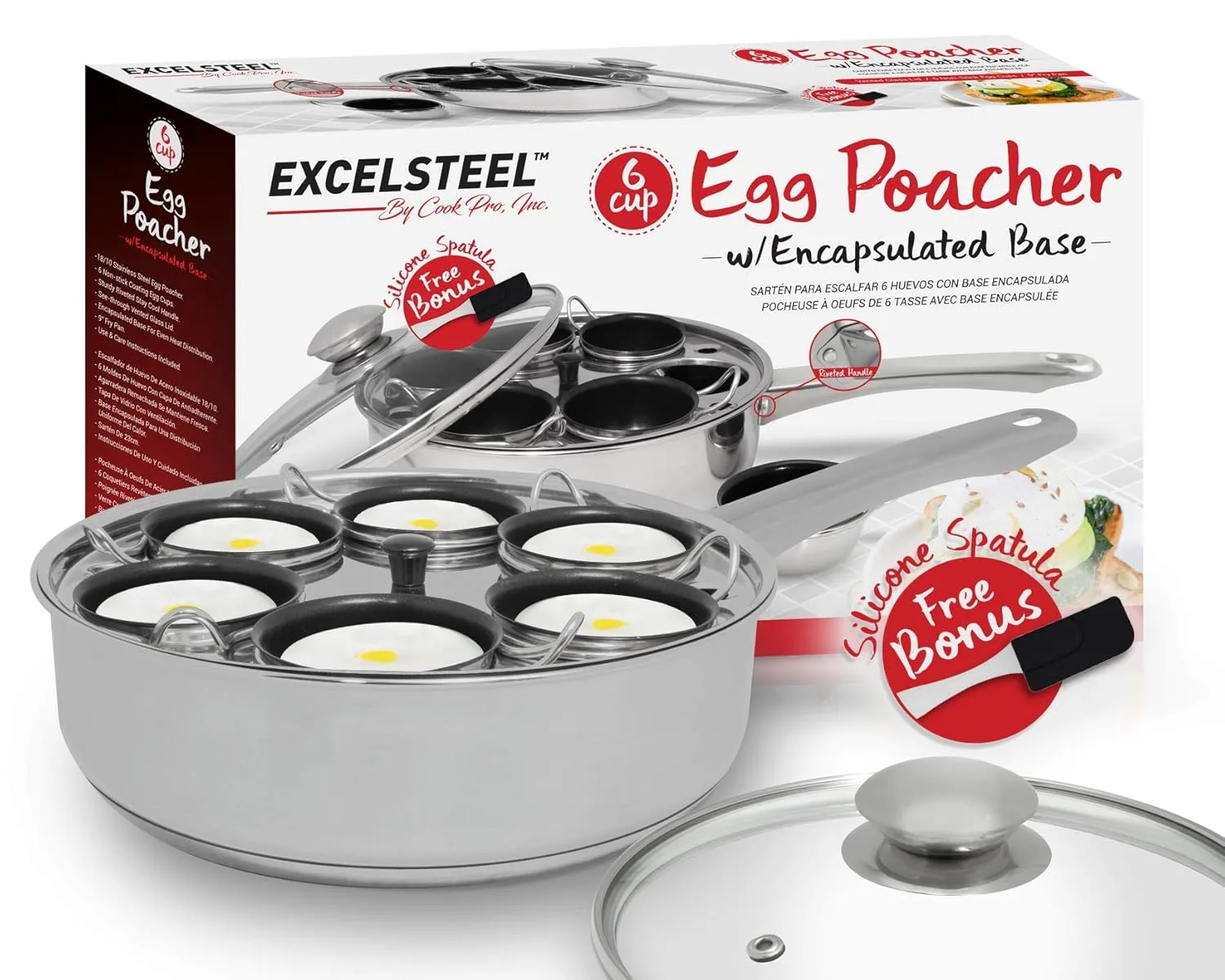 excelsteel nonstick egg poacher 1