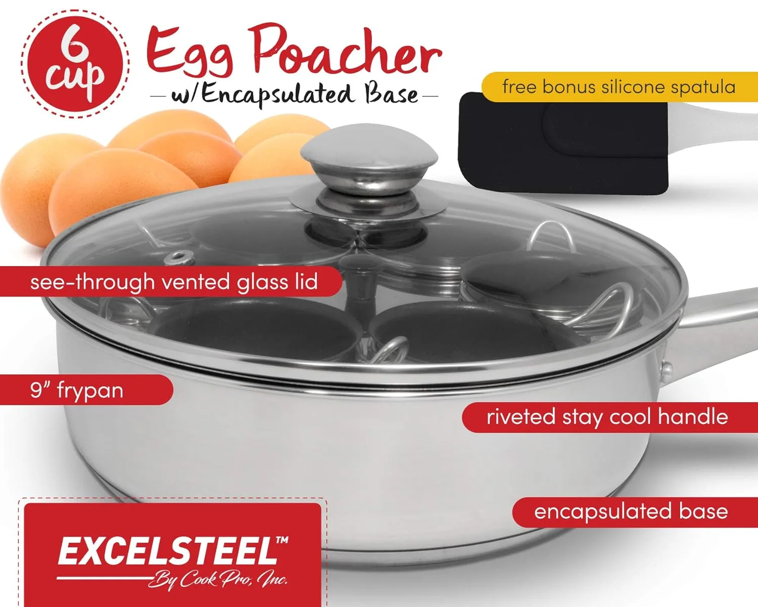 excelsteel nonstick egg poacher 2