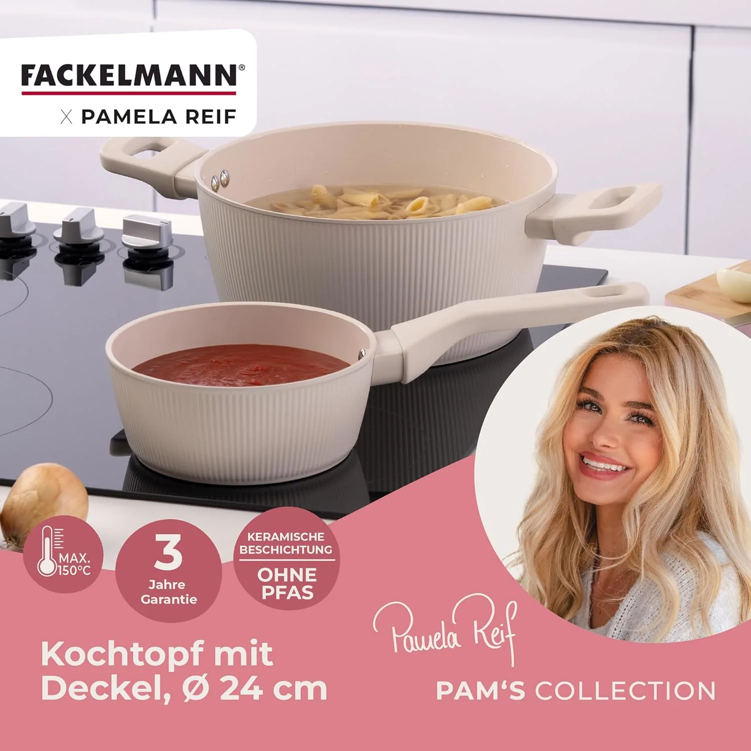 fackelmann saucepan beige 2