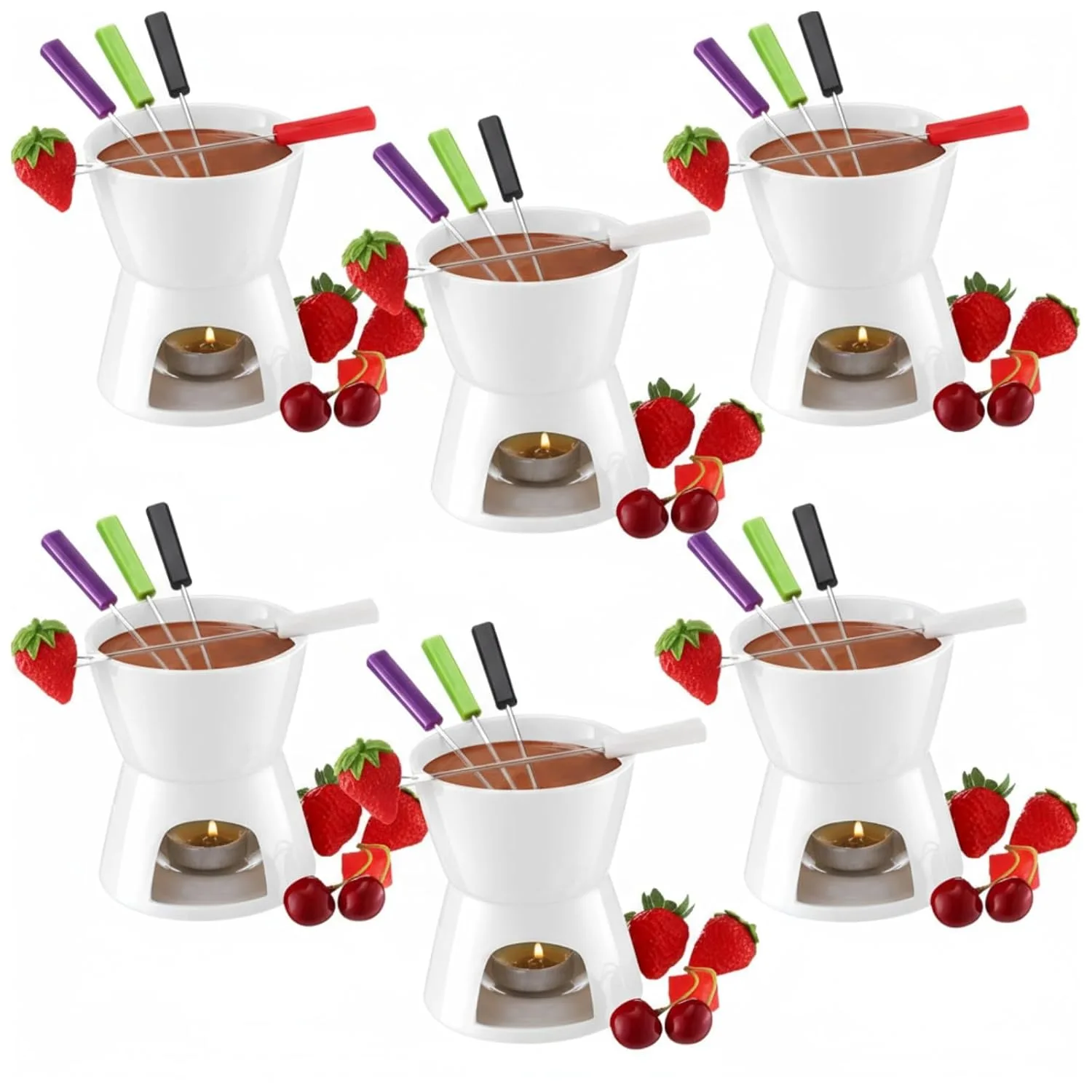 fondue mug set ceramic 1
