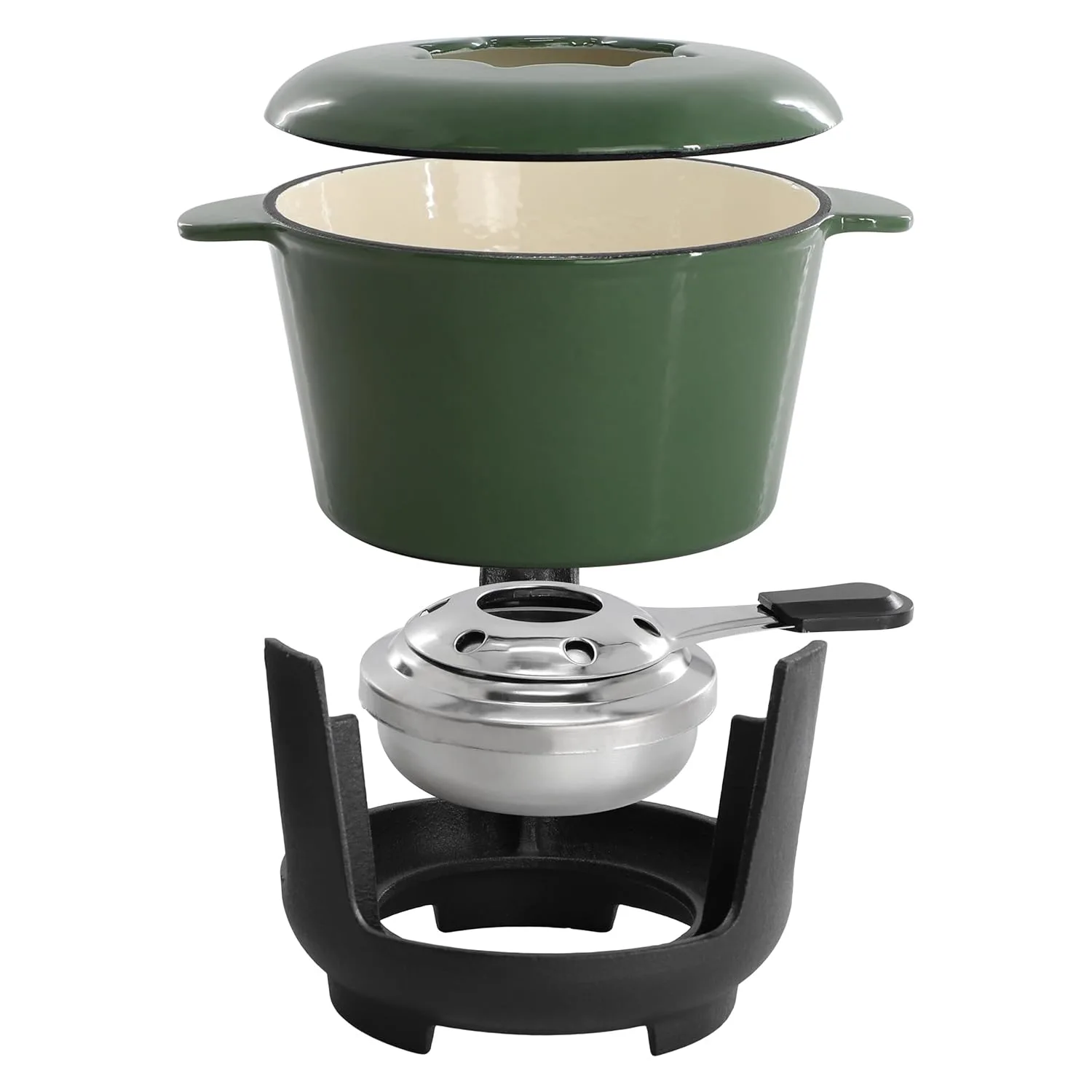 fondue pot cast iron 2