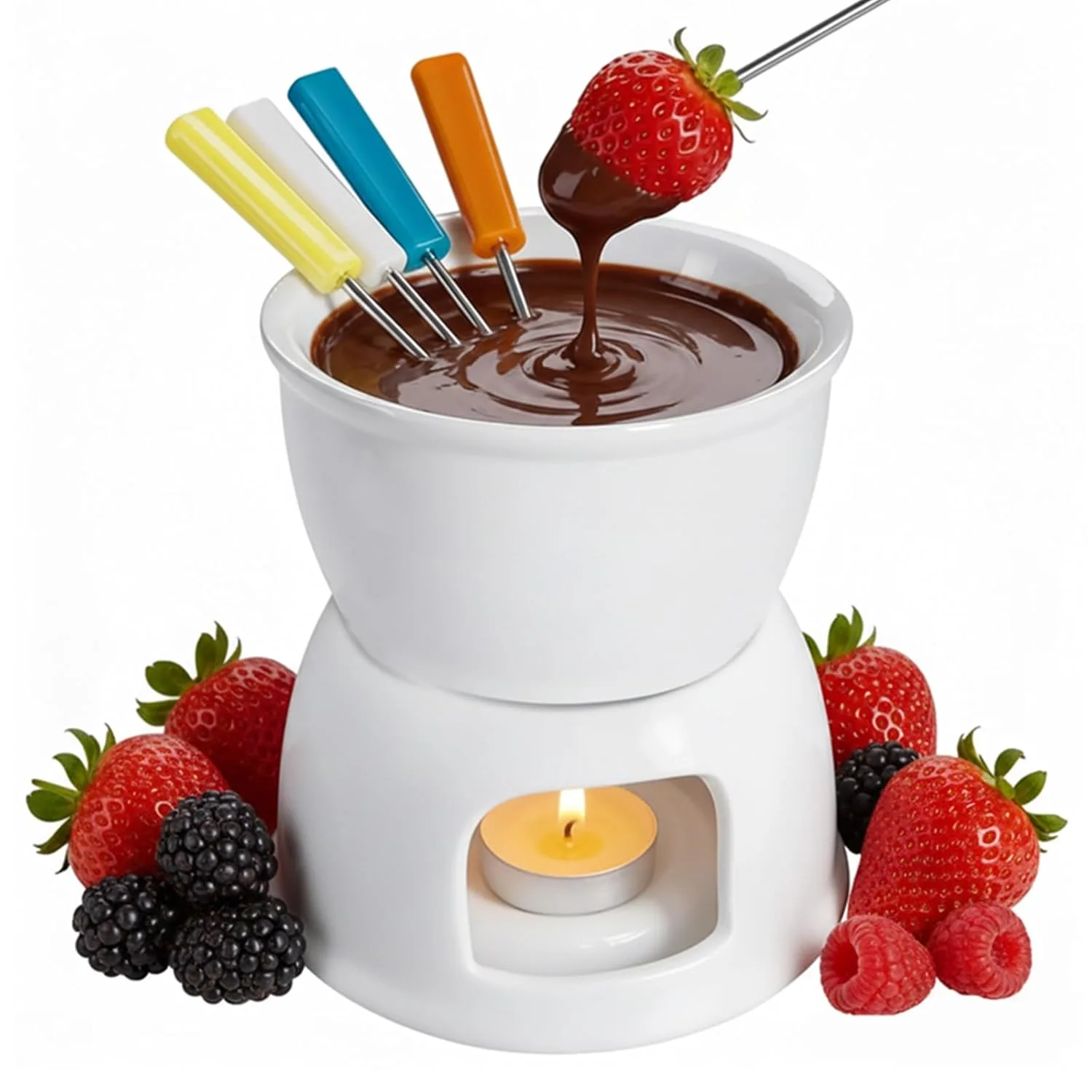 fondue set forks pot 1