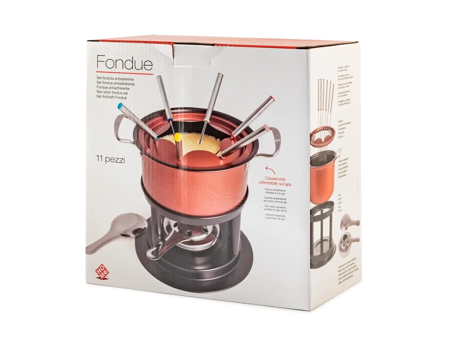 fondue set nonstick steel 2