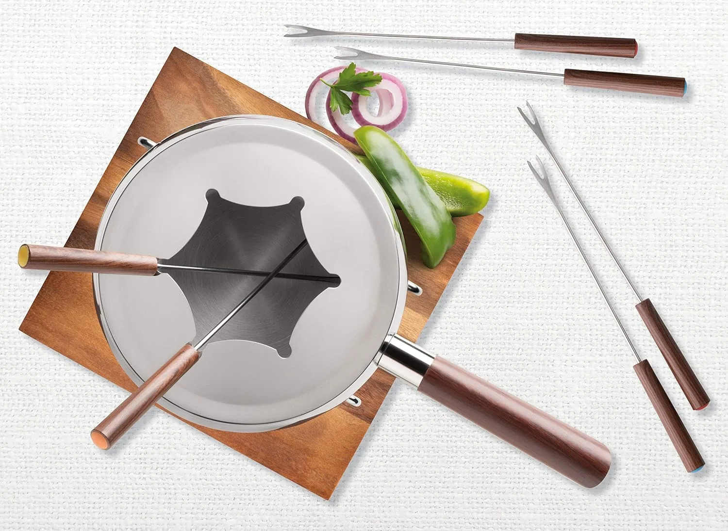fondue set rustic 2