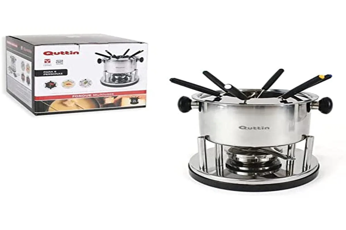 fondue set stainless steel 1