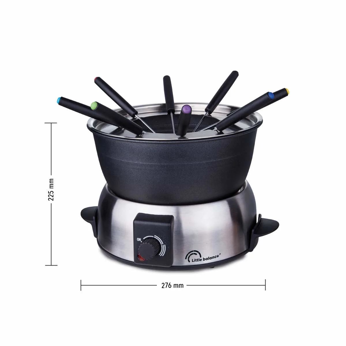 fondue set stainless steel 2