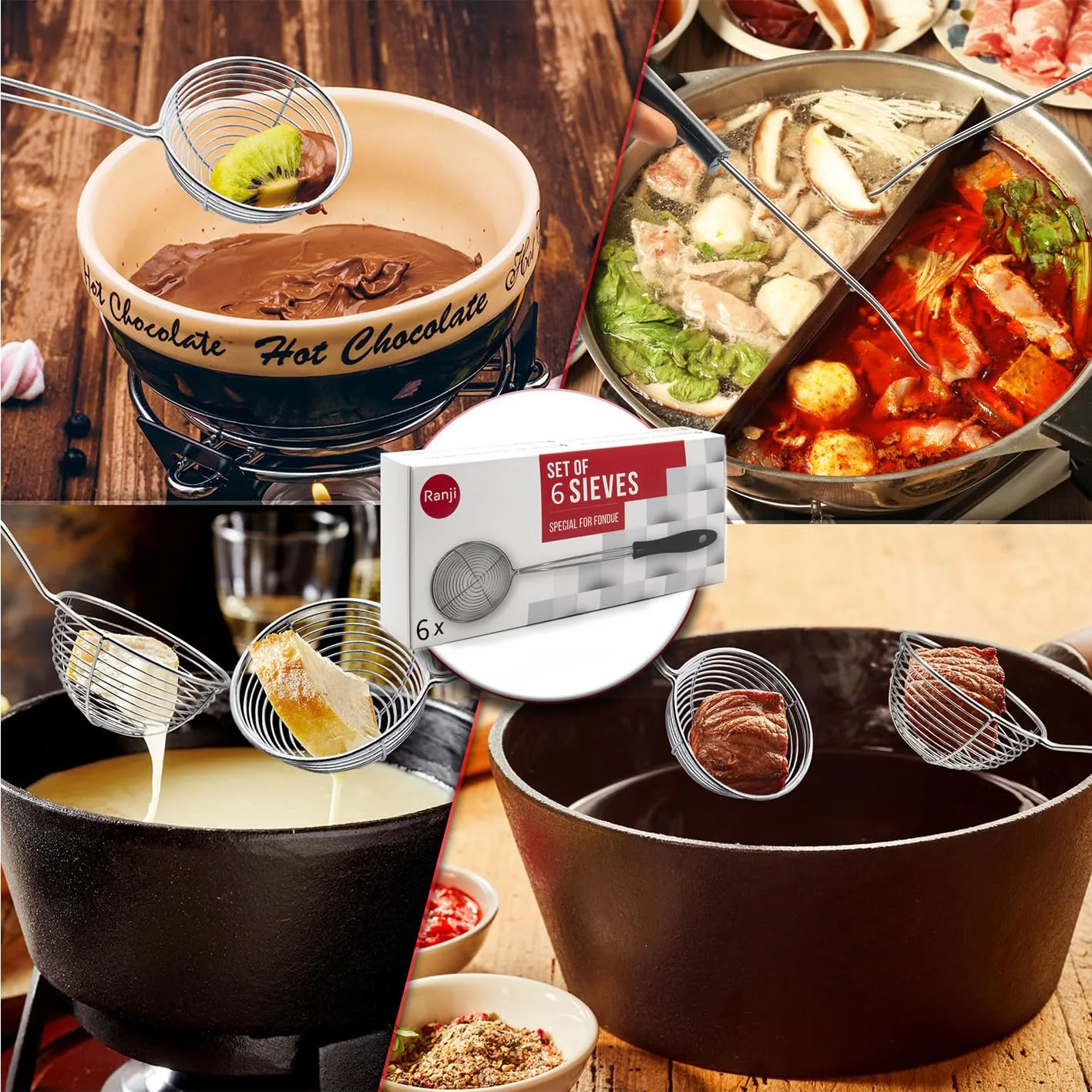 fondue skillets set 2