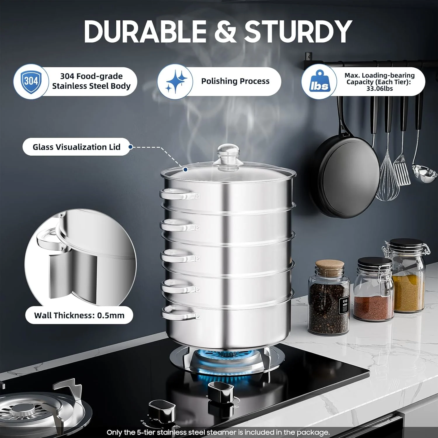 food steamer stainless steel 2