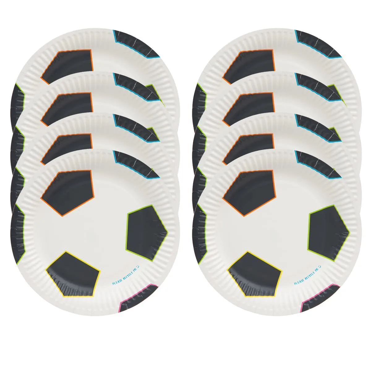 football party plates 1