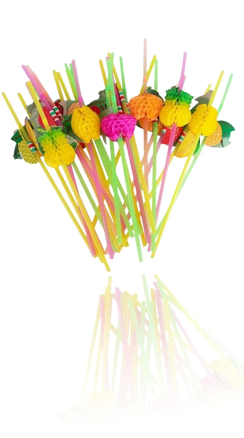 fruit straws colorful party 1
