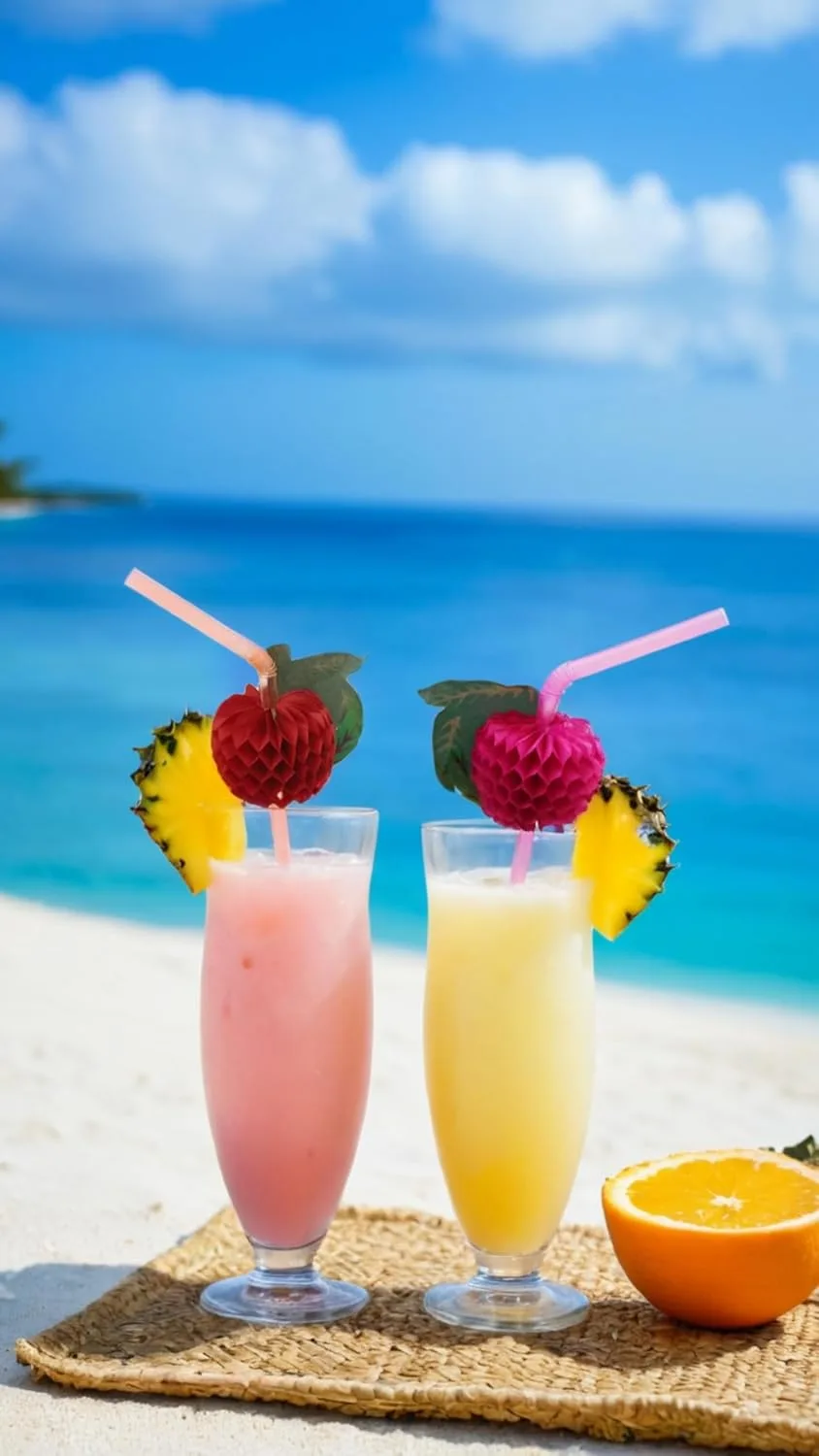 fruit straws colorful party 2
