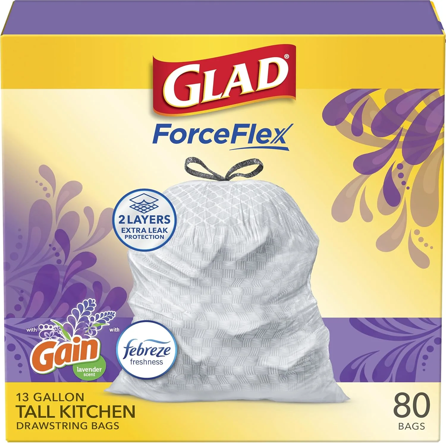 glad lavender trash bags 1