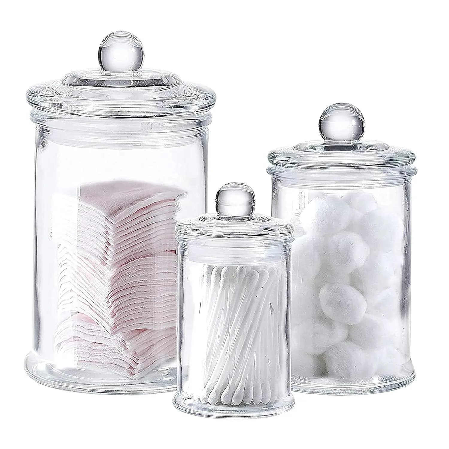 glass bathroom canisters 1