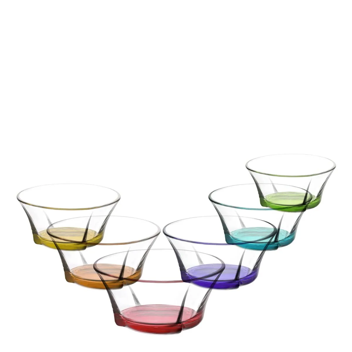 glass bowls organic painted 1