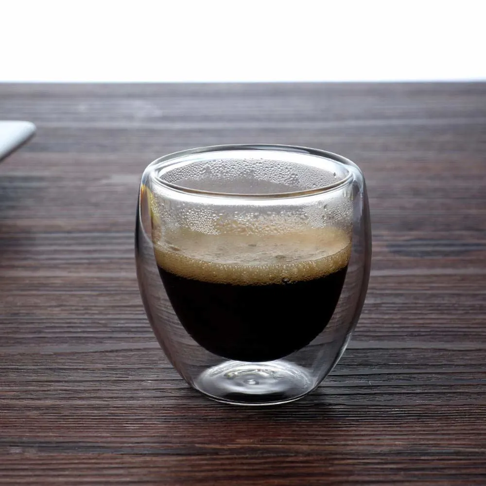 glass coffee cup set 2