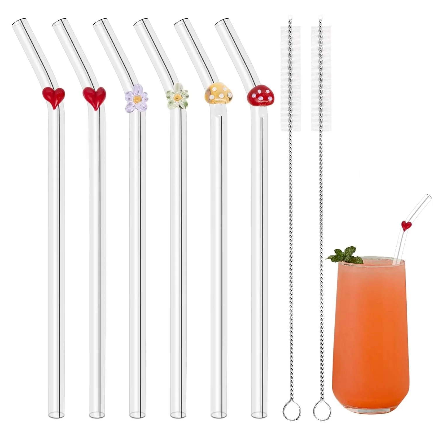 glass straws charms 1