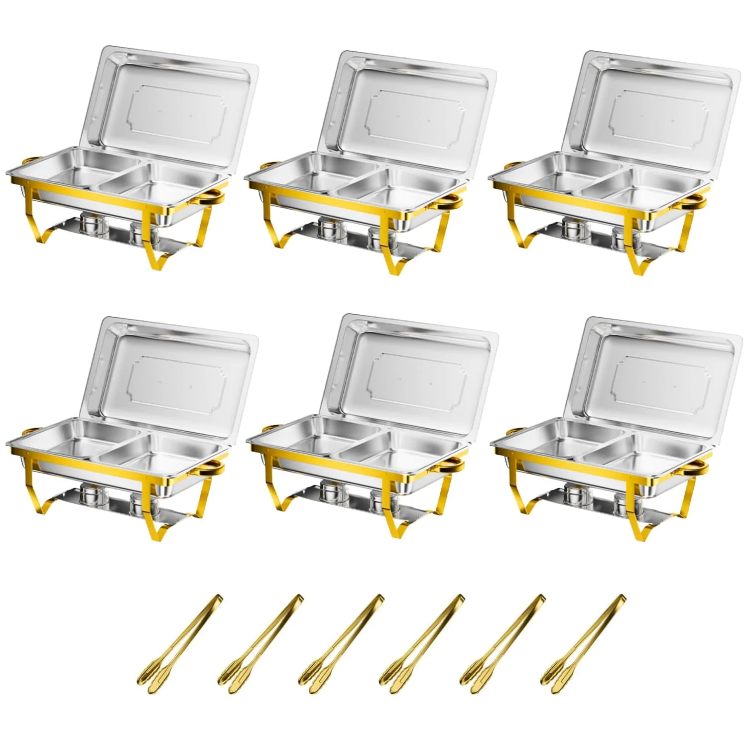 gold chafing dishes buffet 1