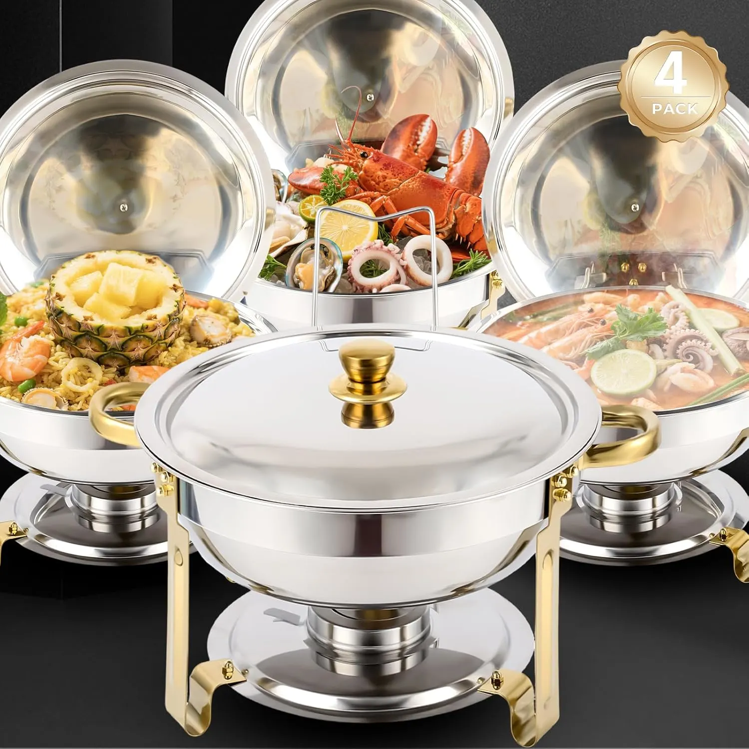 gold chafing dishes pack 1
