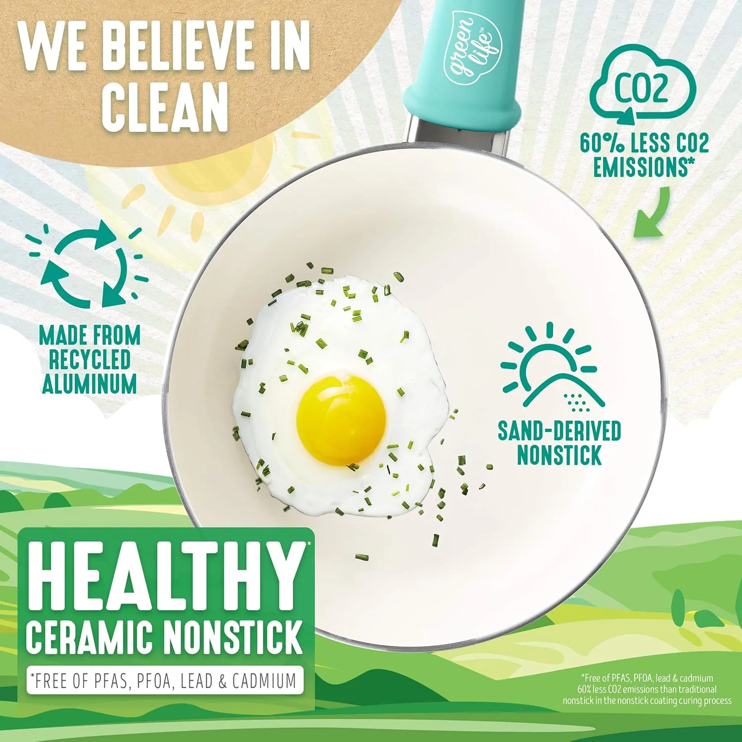 greenlife turquoise cookware set 2