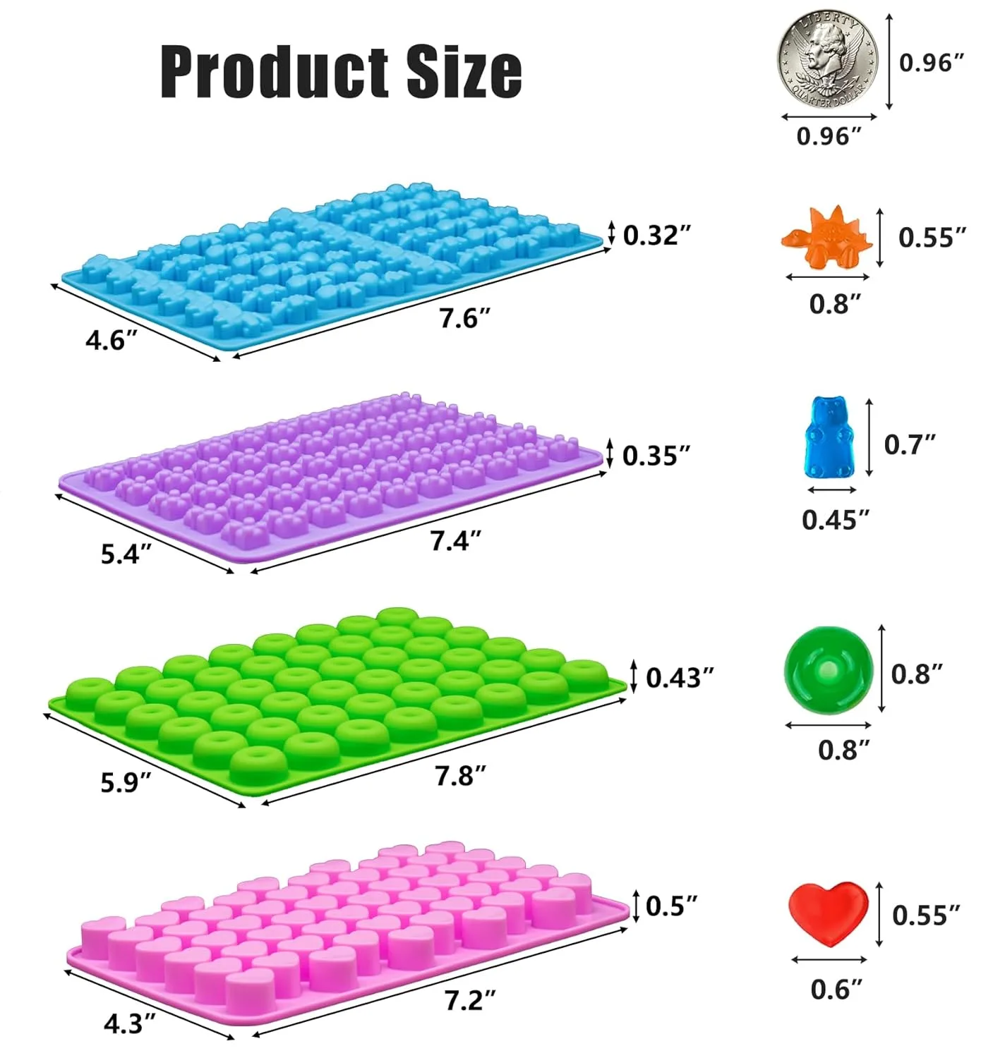 gummy molds pack 2