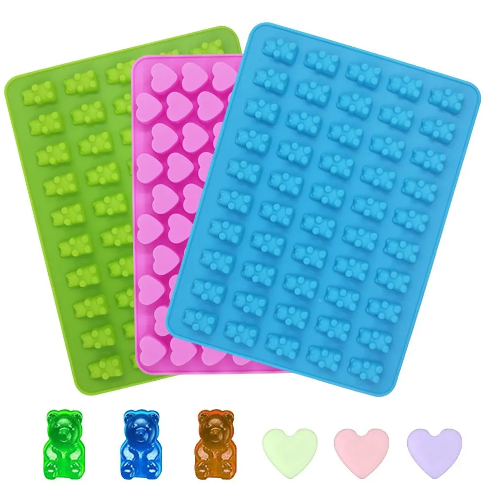 heart bear silicone molds 2