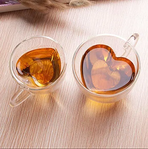 heart shape glass cup 2