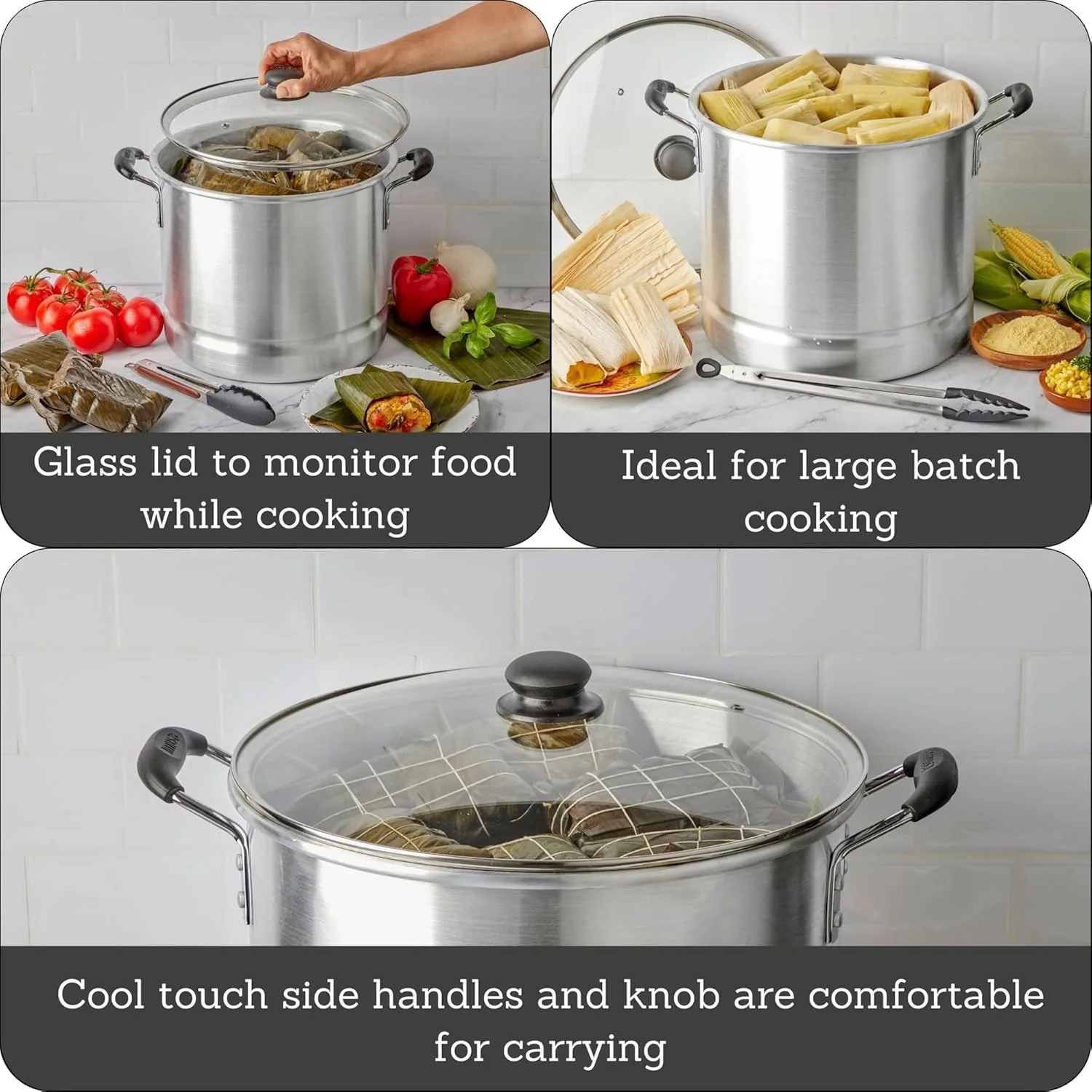 imusa aluminum steamer pot 2