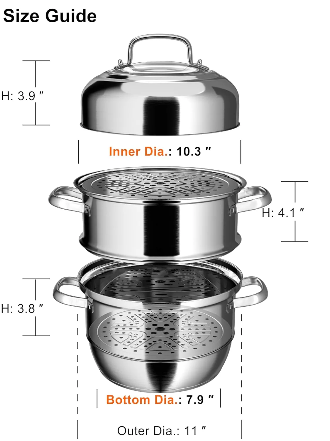 induction steamer pot stainless 2