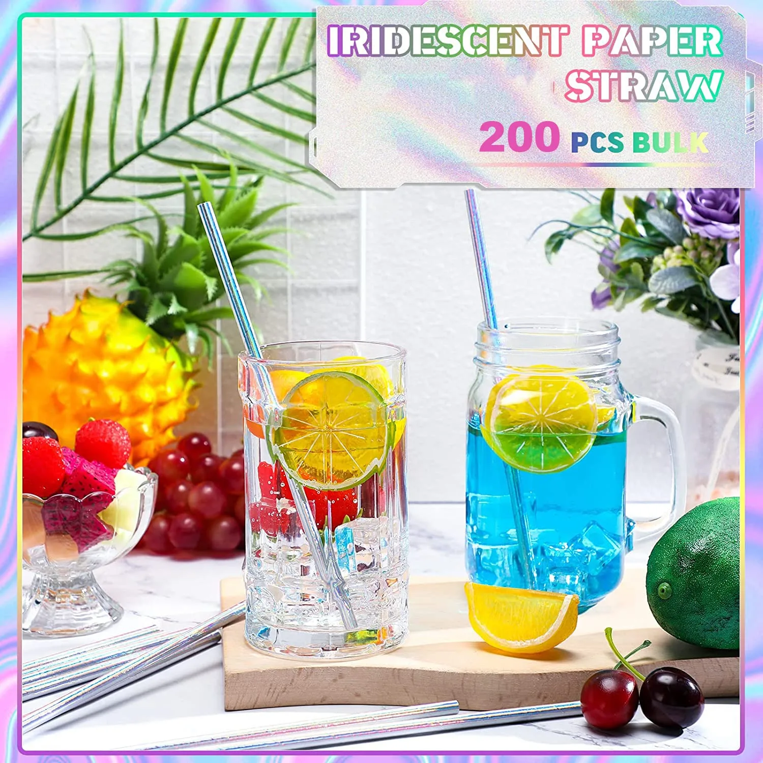 iridescent paper straws 2
